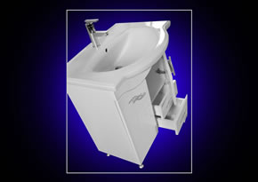 Masca Roma cu sertare alb 600x660x360-pentru lavoar emilia 70 - pret 317 ron